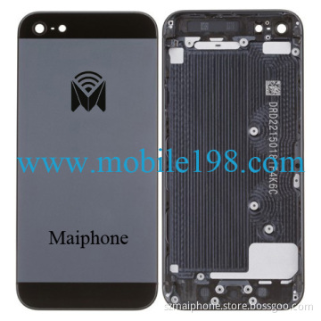Original New Housing Middle Back Cover for Apple iPhone 5 Black Slate Full Set Replacement